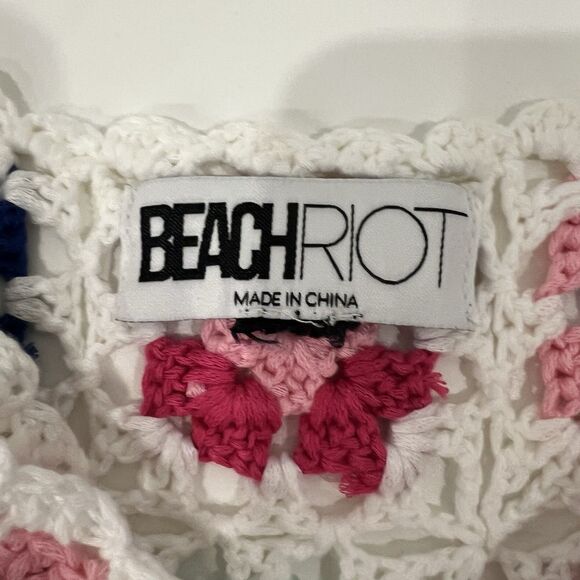 Beach Riot Girls' Little James Crocheted Cover Up Dress Sz 5/6 Beach Resortwear - Picture 5 of 7